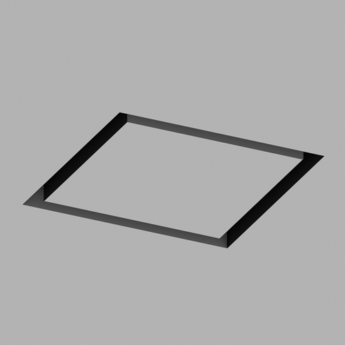 Traceline Deep Recessed Square, 1000x1000mm - Micro Prismatic - Mid-Output