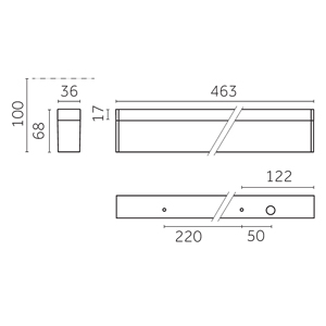 Yori Linear surface/pendant, BH220