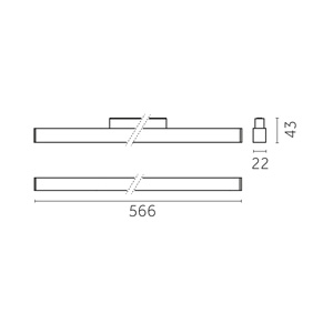 Yori Linear 48V / Opal, 567 mm