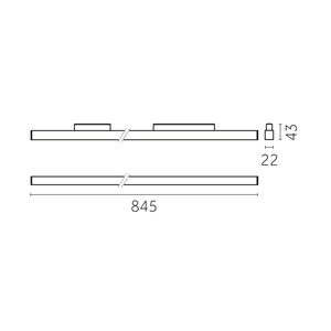 Yori Linear 48V / Opal, 847 mm