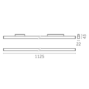 Yori Linear 48V / Opal, 1128 mm