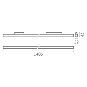 Yori Linear 48V / Opal, 1408 mm