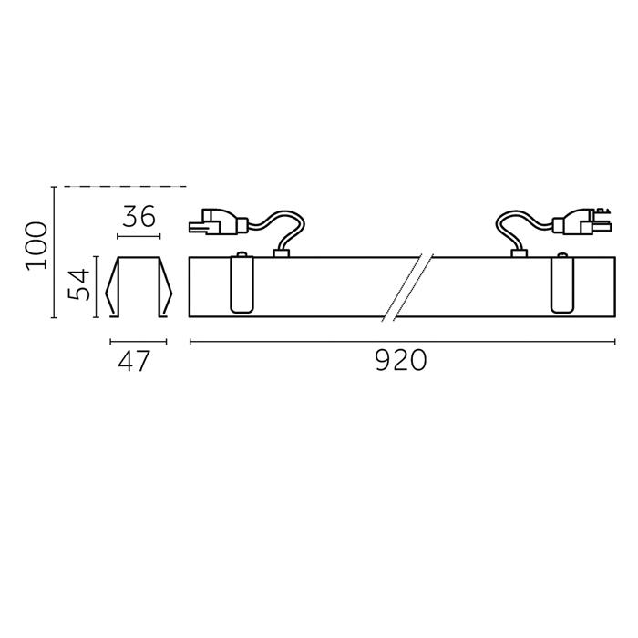 Yori Linear recessed continuos line, CH050