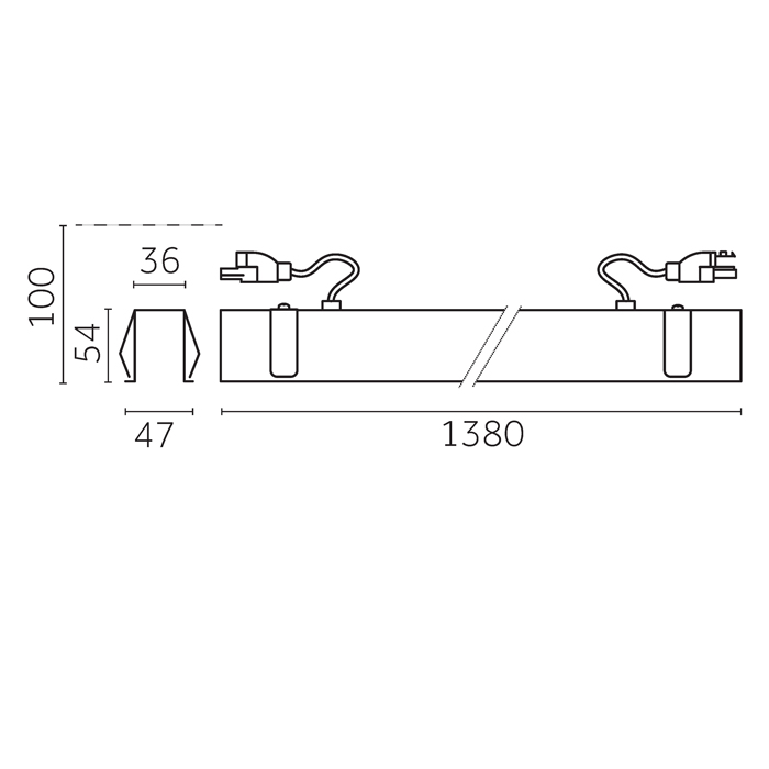 Yori Linear recessed continuos line, CH070