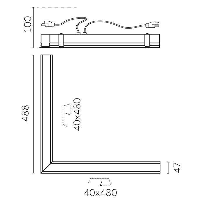 Yori Linear recessed continuos line, DH050