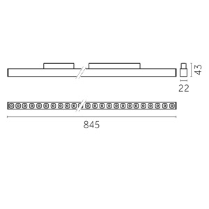 Yori Linear 48V / UGR -19, 847 mm