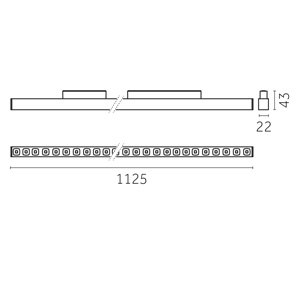 Yori Linear 48V / UGR -19, 1128 mm