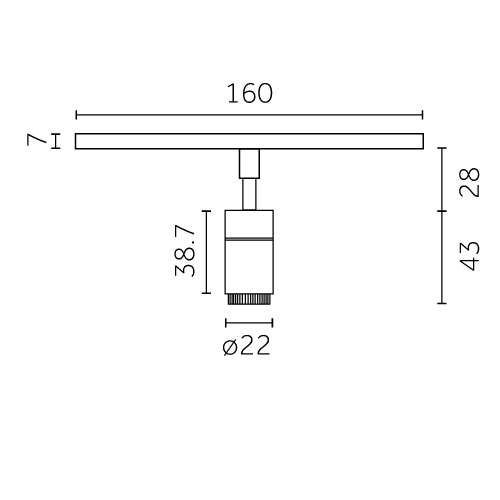 Yori Outline 24V - Zoom, Ø22mm | Precision - Zoom