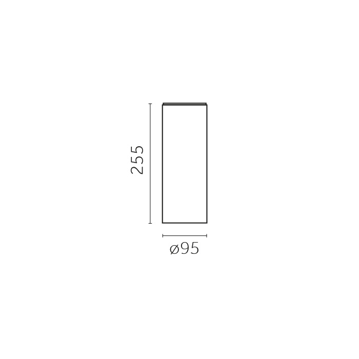 Yori surface Ø95mm, Yori Surface Ø95mm | H 255mm