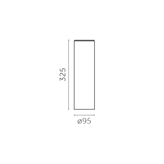 Yori surface Ø95mm, Yori Surface Ø95mm | H 325mm