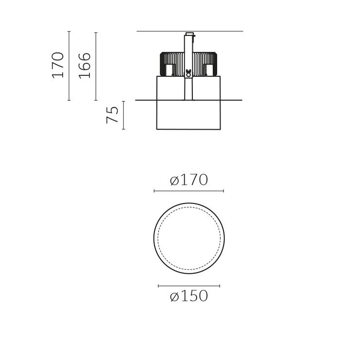 Trybeca Round Drop, LC070