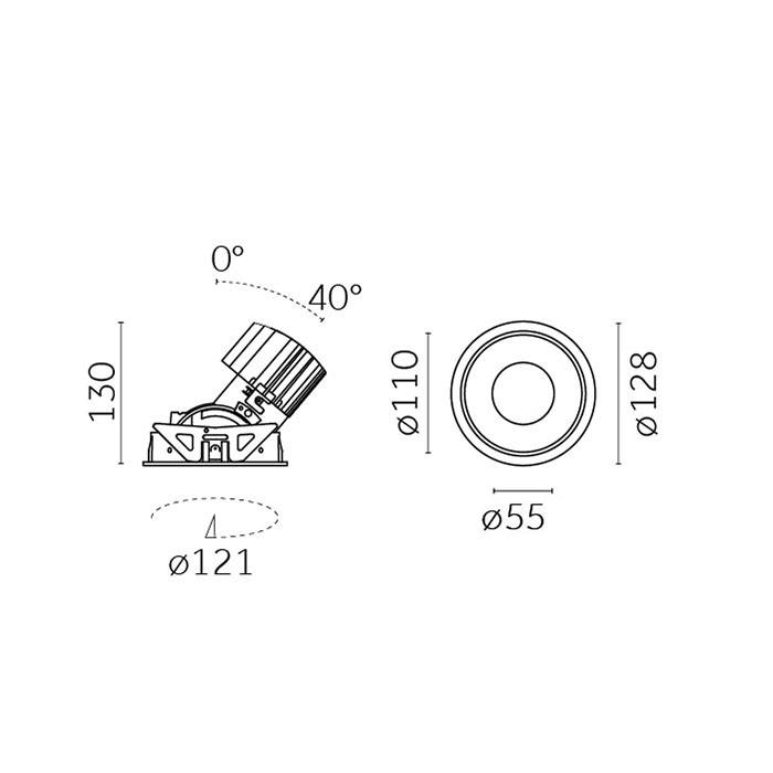 Mood Pro Adjustable Round, Ø110mm