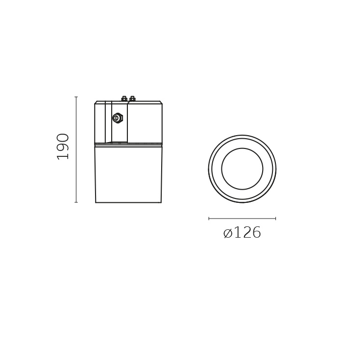 Envios IP66, Surface mounted projector IP66