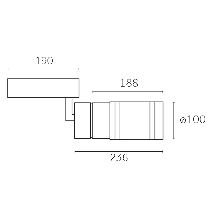 Yori Zoom+Lightshaper, adjustable projector, square